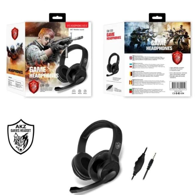 Game Headphones GM 00I Negros